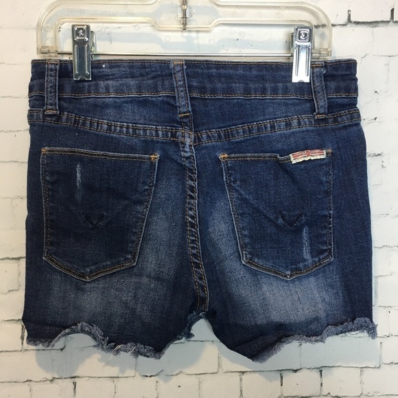 Hudson Denim Shorts 16 Cut-off Raw Hem Factory Distressed Designer Vacation - Picture 1 of 7